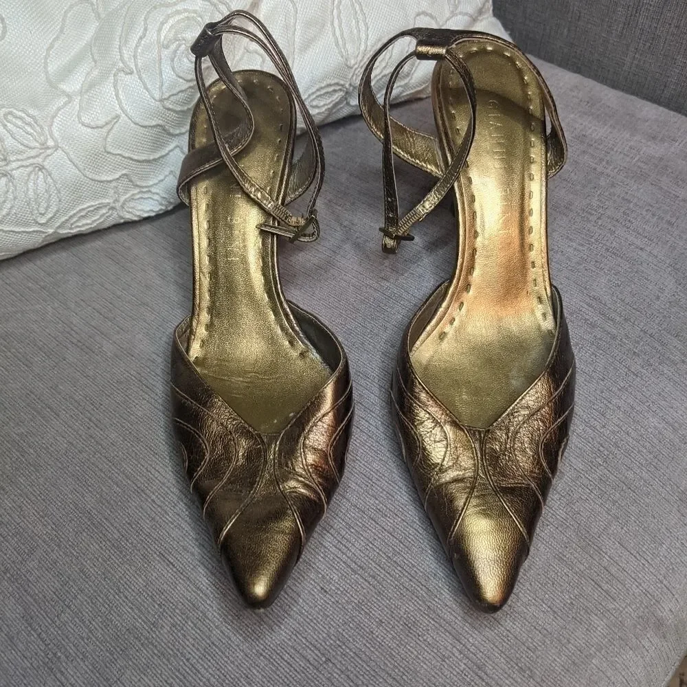 Gianni Binni copper heel sz. 6.5